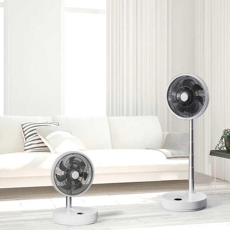 Battery 10000mAh Floor Standing Fans Portable 4 Speed Height Adjustable