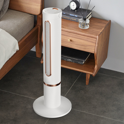 Auto Rotate Cooling Tower Fan Standing Bladeless Floor Fans Remote Control