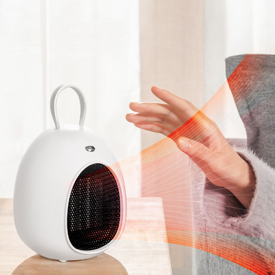 FCC LED Energy Efficient Portable Heater 500W PTC Electric Desktop Fan Heater