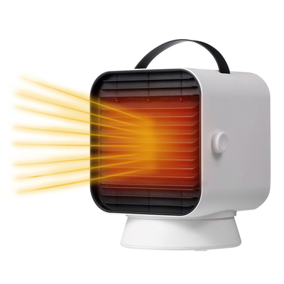 PTC Safe Heating Mini Electric Fan Heater Adjustable Tilt Oscillating Radiant