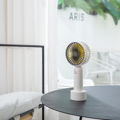 7 Vane Handheld Electric Fan 4W 1200mAh Portable Fan With Usb Charger
