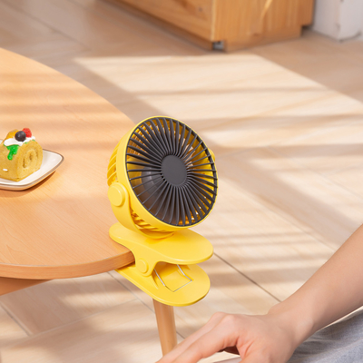 Baby Car Stroller Two Speed Fan 8 Inch 1200mAh Table Clip Fan Home Office