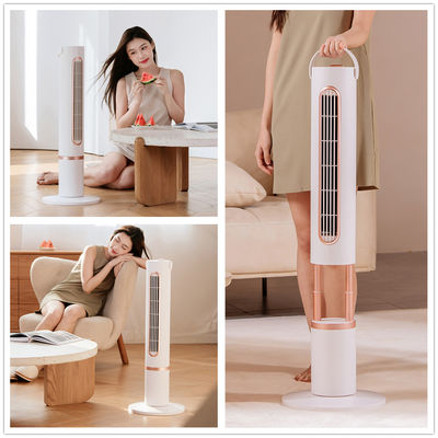 QUALITY  5V Cooling Tower Fan Polymer Battery Oscillating Wide Angle Fan Remote Control FACTORY