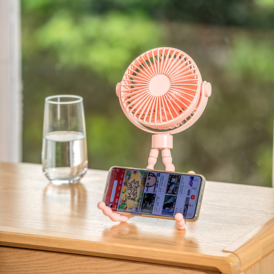 Oscillating Portable USB Fan 6 Inch Desk Tripod Clip On Fan With 360 Degree