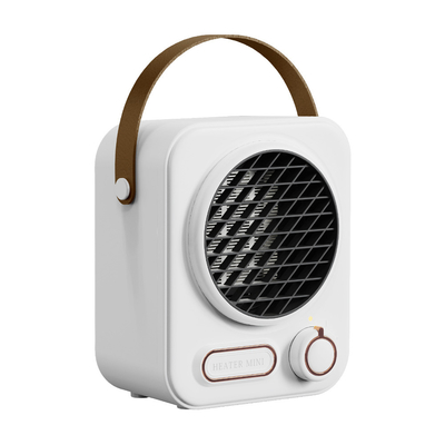 Classic Portable Mini Heater Fan White Small Space Fan Heater