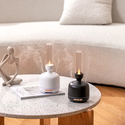 Two Spray Port Essential Oil Diffuser Changeable LED Light Aromatherapy Scent Diffuser Machine Candle Mini Humidifier