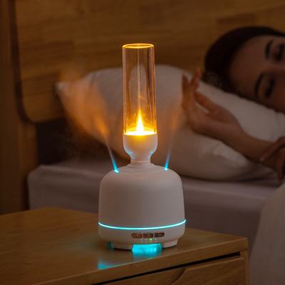 Two Spray Port Essential Oil Diffuser Changeable LED Light Aromatherapy Scent Diffuser Machine Candle Mini Humidifier