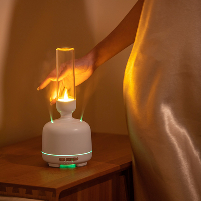 Two Spray Port Essential Oil Diffuser Changeable LED Light Aromatherapy Scent Diffuser Machine Candle Mini Humidifier