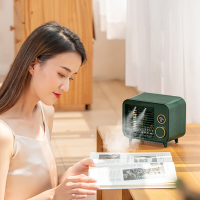 Best LED Portable Mini Personal Rechargeable Air Conditioner Water Cooling USB Cooler Fan