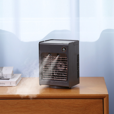 Home Office Table Personal Air Conditioner 4000mAh Rechargeable Rotating Air Cooler Air Conditioner With Light