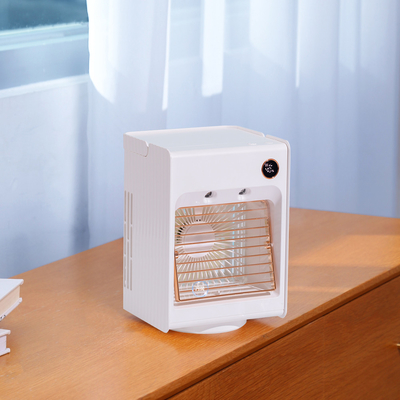 Home Office Table Personal Air Conditioner 4000mAh Rechargeable Rotating Air Cooler Air Conditioner With Light