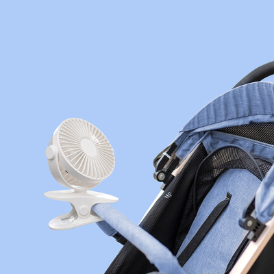 2000mah Mini Portable USB Fan Outdoor 4 Inch Baby Stroller Clip Fan Compact Design