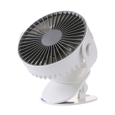 Plastic Stroller Plastic Clip Desk Fan 2000mah Rechargeable 5 Vane 6 Inch Usb Desk Fan