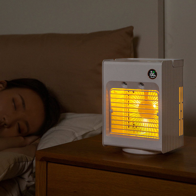 LCD Screen Usb Mini Cooler Fan 4000mAh DC5V Small Usb Air Conditioner Led Light