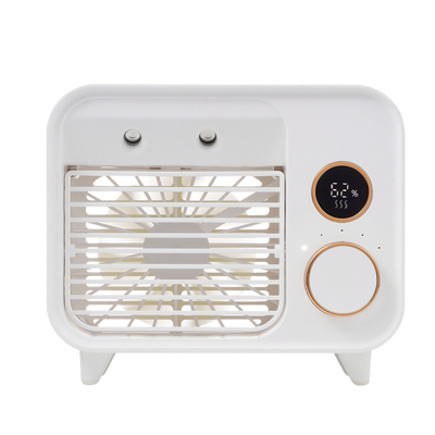 Portable Air Cooler Fan LCD Screen USB Rechargeable Water Air Conditioner Fan