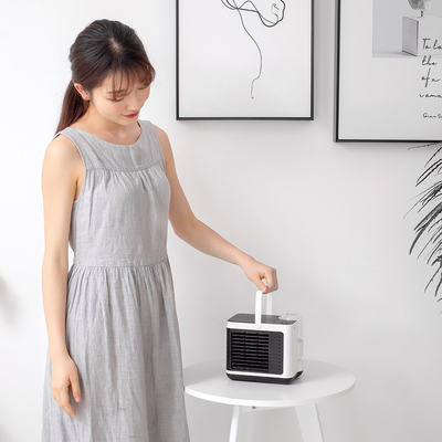 Negative Ions Air Cooler Fan: Portable Air Conditioner, 3 Speed &amp; Warm Light