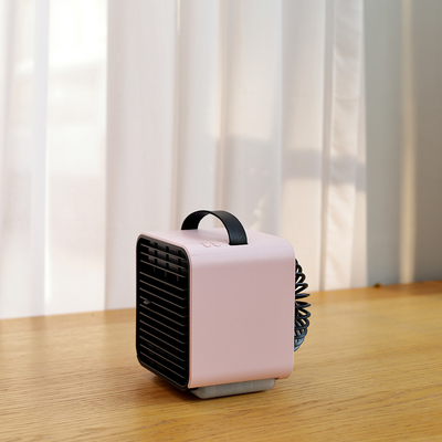 Rechargeable Stand Air Cooler Fan with LED Night Light
