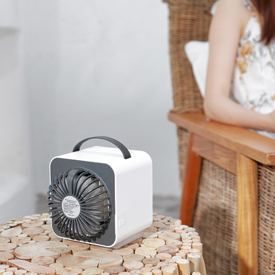 Rechargeable Stand Air Cooler Fan with LED Night Light