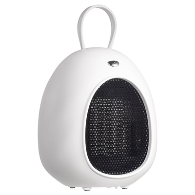 White 500W Electric Fan Heater Portable Oscillating Ceramic Tip Over Protection