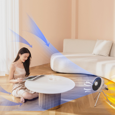 7 Vane Remoter Control Rechargeable Table Fan Tripod LED Outdoor Usb Fan