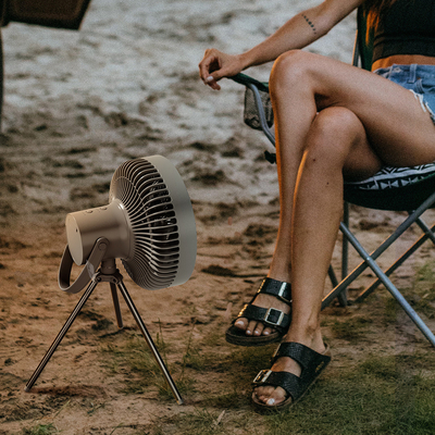 Tripod Battery Operated Pedestal Fan Rechargeable 10000mAh Bedroom Camping