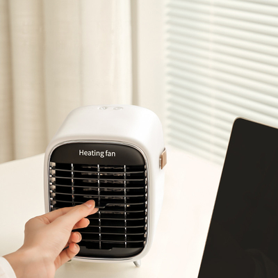 ABS Personal Electric Fan Heater 600W 900W Ceramic Small Space Heater Fan