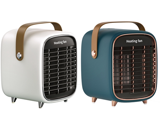 Small White Ptc Ceramic Heater And Fan 900w Electric Portable Space Bedroom
