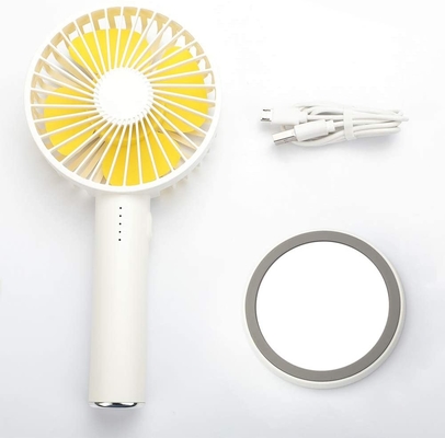 5 Speed Mini Portable Handheld Fan Battery 2000mah Table Travel Makeup Mirror Fan