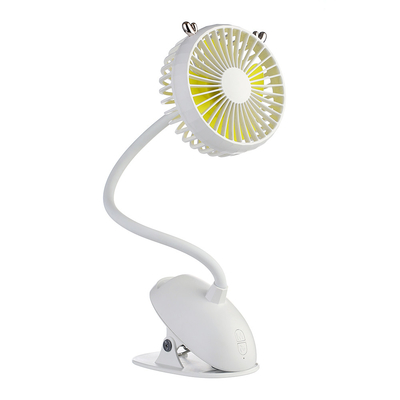 Office Clip On Stroller Fan 3 Speeds 2000mAh Battery Powered Fan Camping