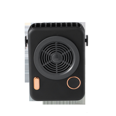 3 Speeds Wearable Mini Portable Hand Fan Clip On 2000mAh Battery Air Cooling Neck Fan
