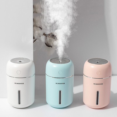 USB Portable Cool Mist Humidifier 280ml Warm Home Night Light Car