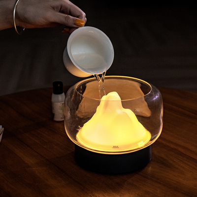 Mist Aroma Oil Diffuser Mountain 400ml LED Light Aromatherapy Essential Oil Diffuser
