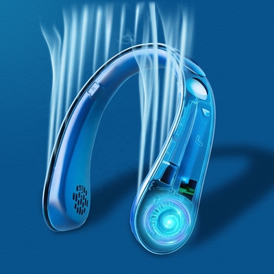 Leafless Air Flow Portable USB Fan Necklace Small Sport Rechargeable Pocket Fan