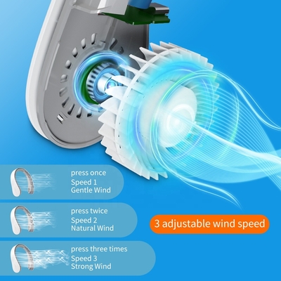 Leafless Air Flow Portable USB Fan Necklace Small Sport Rechargeable Pocket Fan