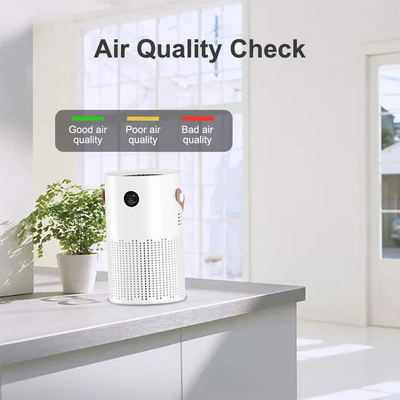Mini 10000mAH Small Household Air Purifier AP01 HEPA H13 Desk White