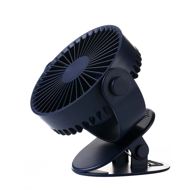 5 Vane Desk Clip On Fan Mini USB Rechargeable Portable 360 Degree Rotating Fan