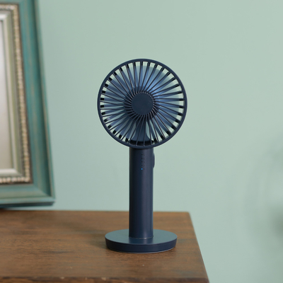 Rechargeable Handy Fan with 3 Speed Level &amp; Makeup Mirror