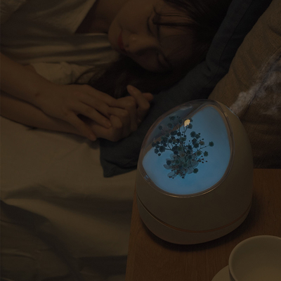 Flower Remote Control Essential Oil Diffuser 400ml Aromatherapy Air Humidifier